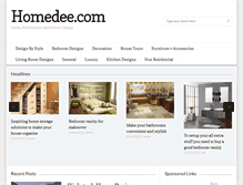 Tablet Screenshot of homedee.com